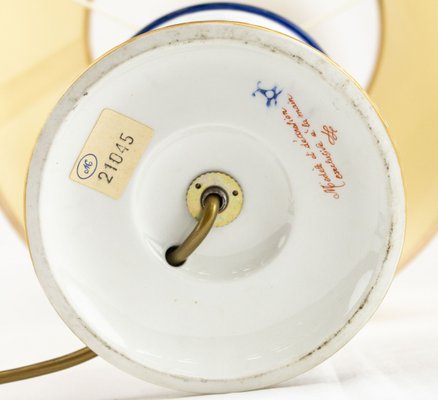 Tischlampe aus Porzellan von Giulia Mangani, Florenz, Italien