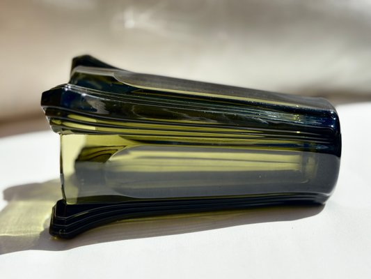 Czechoslovakian Art Deco Inwald Glass Vase by Rudolf Schröter