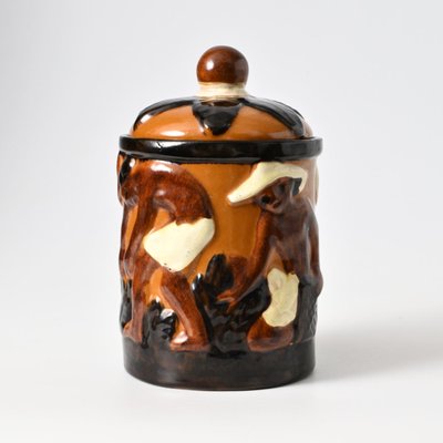 stoneware tobacco jar Swedish Pottery Tobacco Jar from Gabriel, 1920s for sale at Pamono