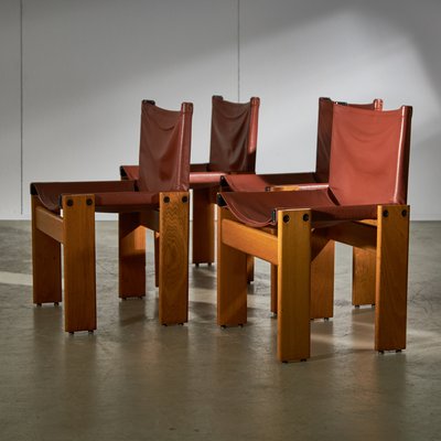 Set of Monk Chairs attributed to Afra and Tobia Scarpa for Set of Monk Chairs attributed to Afra and Tobia Scarpa for