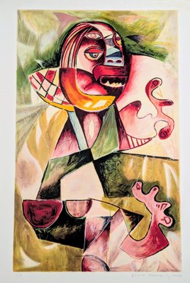 Alexandra Nechita, Forgotten Values, Lithograph in Colors