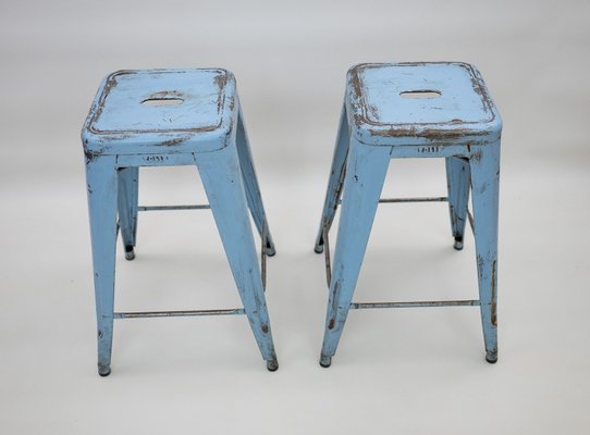 Set of Vintage Tolix Bar and Counter Stools by Xavier Pauchard for