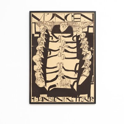 Horst Janssen, Munchen, 1960s, Print for sale at Pamono