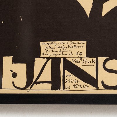Horst Janssen, Munchen, 1960s, Print for sale at Pamono
