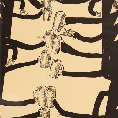 Horst Janssen, Munchen, 1960s, Print for sale at Pamono