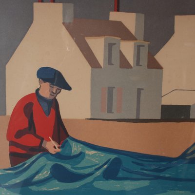 北欧　ラース・ノーマン　Lars Norrman 1950s リトグラフ 北欧 ラース・ノーマン Lars Norrman 1950s リトグラフ 北欧 ラース