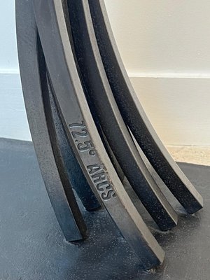 Black Steel Sculpture by Bernar Venet for sale at Pamono