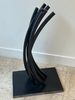 Black Steel Sculpture by Bernar Venet for sale at Pamono