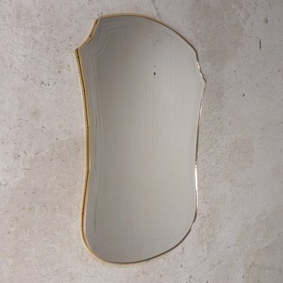 Vintage Spiegel mit Goldrand, 1960er bei Pamono kaufen
