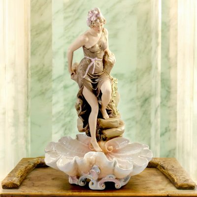 Large Art Nouveau Porcelain Centrepiece from Royal Dux, 1900 for