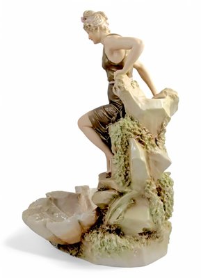 Large Art Nouveau Porcelain Centrepiece from Royal Dux, 1900 for