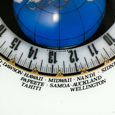 Geographic Global Time Zone Clock, 1960s for sale at Pamono
