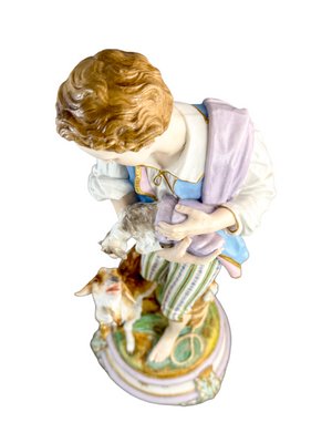 French Bisque Porcelain Figurines from Vion & Baury, Paris, 1870s