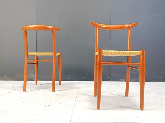 Set of 4 chairs model Tessa nature by Philippe Starck for