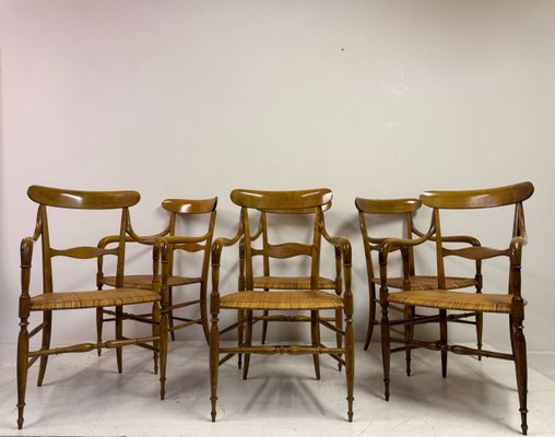 Chiavari Armchairs from Fratelli Levaggi, Set of 6 for sale at Pamono