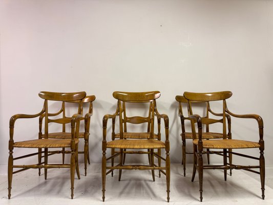 Chiavari Armchairs from Fratelli Levaggi, Set of 6 for sale at Pamono