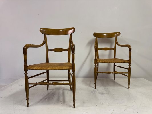 イタリア製 Chiavariチェア DITTA LEVAGGI Chiavari Armchairs from Fratelli Levaggi, Set of 6 for sale at Pamono