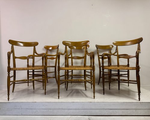 Chiavari Armchairs from Fratelli Levaggi, Set of 6 for sale at Pamono
