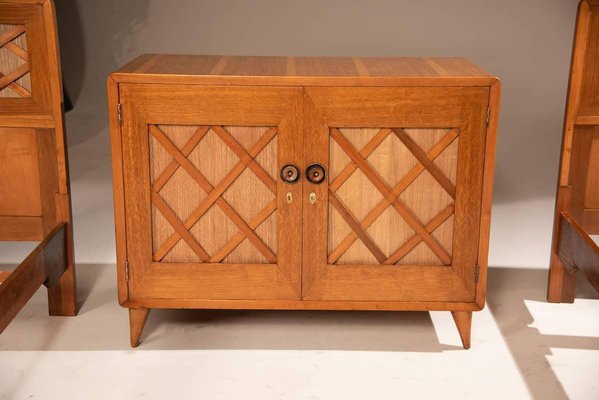 Single Beds and Chest of Drawers, 1960s, Set of 3 for sale at Pamono