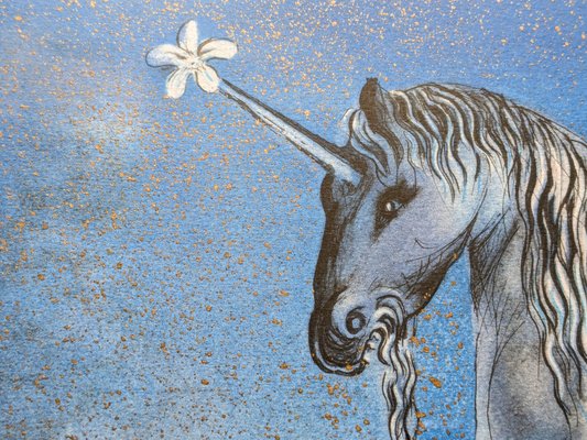 Salvador Dali, The Unicorn, Cheval Allegre, Original Color