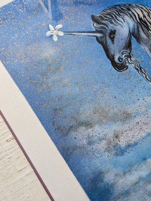 Salvador Dali, The Unicorn, Cheval Allegre, Original Color