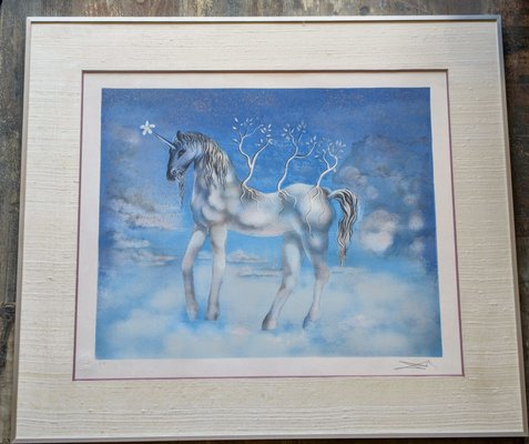 Salvador Dali, The Unicorn, Cheval Allegre, Original Color