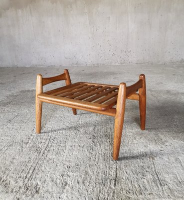 GE-240 Cigar Ottoman in Oak by Hans J. Wegner for Getama, Denmark