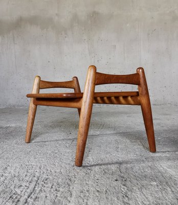 GE-240 Cigar Ottoman in Oak by Hans J. Wegner for Getama, Denmark