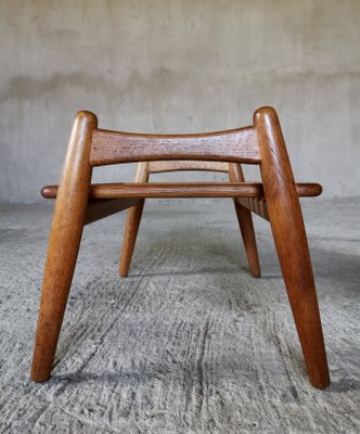 GE-240 Cigar Ottoman in Oak by Hans J. Wegner for Getama, Denmark