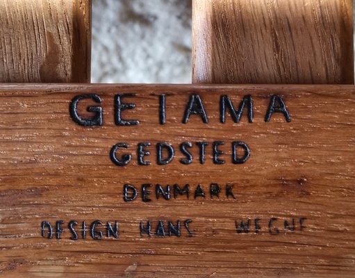 GE-240 Cigar Ottoman in Oak by Hans J. Wegner for Getama, Denmark