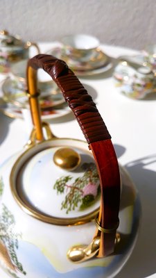 Vintage Japanese Porcelain Tea Service, 1950s, Set of 21 for sale