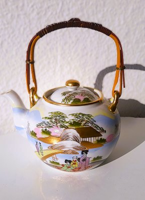Vintage Japanese Porcelain Tea Service, 1950s, Set of 21 for sale
