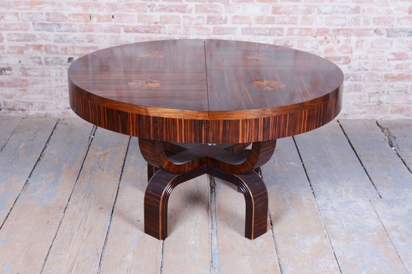 Art Deco Extendable Table by P. Follot for Ecole Boulle, France