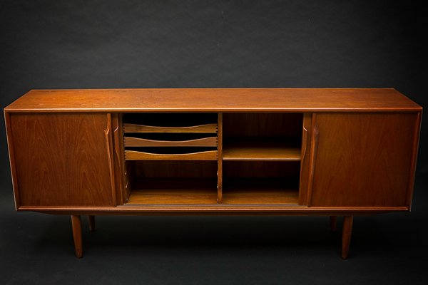 デンマーク ACO Møbler 1960s Axel Christensen Axel Christensen Teak Credenza by Aco Møbler, Danish Modern 1960s