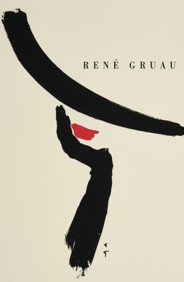 Original Untitled Fashion Silkscreen Poster by René Gruau, 1990s