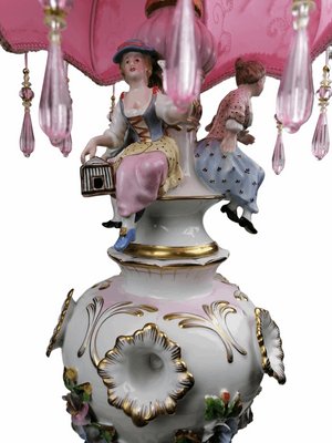 Ceramic Table Lamp from Meissen, 1800s for sale at Pamono