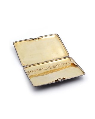 cartier cigarette case leather Art Deco Cigarette Case from Cartier