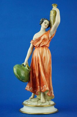 かっきー【Vintage Ceramic Figurine】 Vintage 1940's Made in Occupied Japan Colonial Couple Figurine