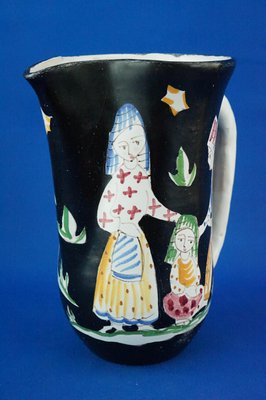 20th Century Ceramic Jug by the Cas Vietri Factory, Italy, 1960s