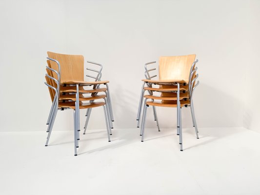 Vico Magistretti Vico Duo Armchairs for Fritz Hansen, 1998, Set of