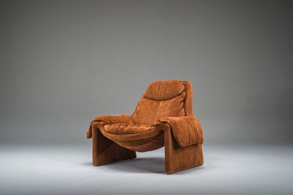 Proposals P60 Leather Lounge Chair by Vittorio Introini for