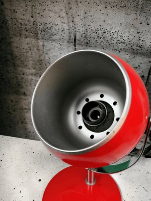 Lampe De Table Space Age « Eyeball » - Design Années 70, Restaurée Avec Soin