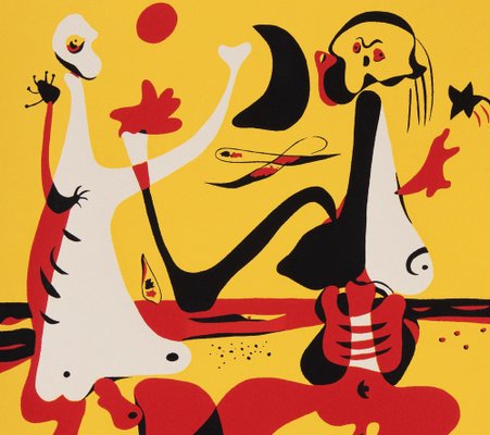 Joan Miro, Day and Night at the Beach, Silkscreen for sale at Pamono