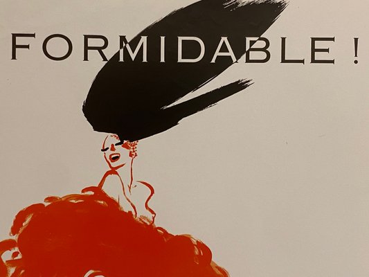 Original Vintage Formidable Offset Lithograph Poster by René Gruau