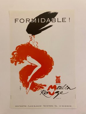 Original Vintage Formidable Offset Lithograph Poster by René Gruau