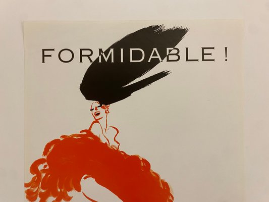 Original Vintage Formidable Offset Lithograph Poster by René Gruau