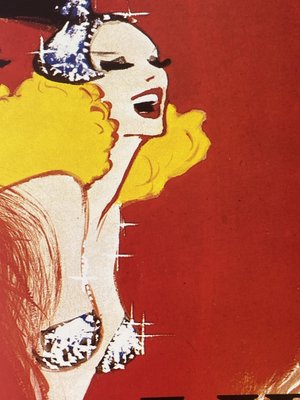 Original Vintage Lido Panache Offset Lithograph Poster by René