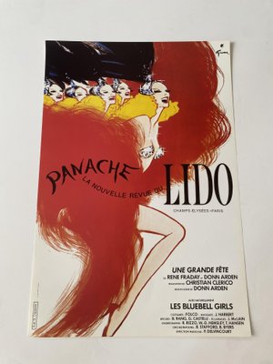 Original Vintage Lido Panache Offset Lithograph Poster by René