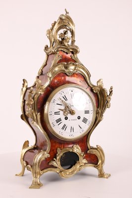 Mantel Clock with Bronze Movement from Planchon Paris, 1850s for