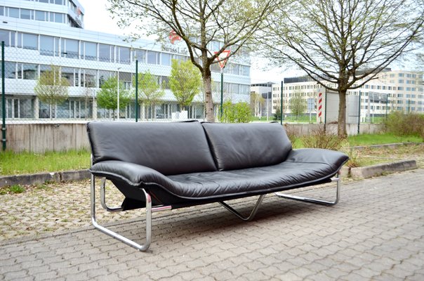 英国 Elliott社 マントルクロック　ウォルナット 1960年代　s2772 Leather Three-Seater Sofa by Johan Bertil Häggström for Swed-Form
